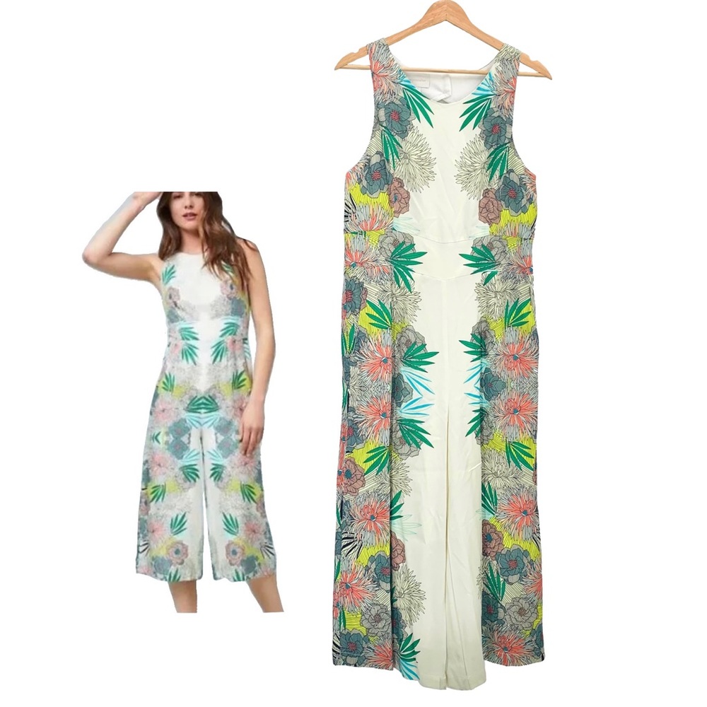 Corey Lynn Calter Sleeveless Floral Print Bloome Jumpsuit Size 10